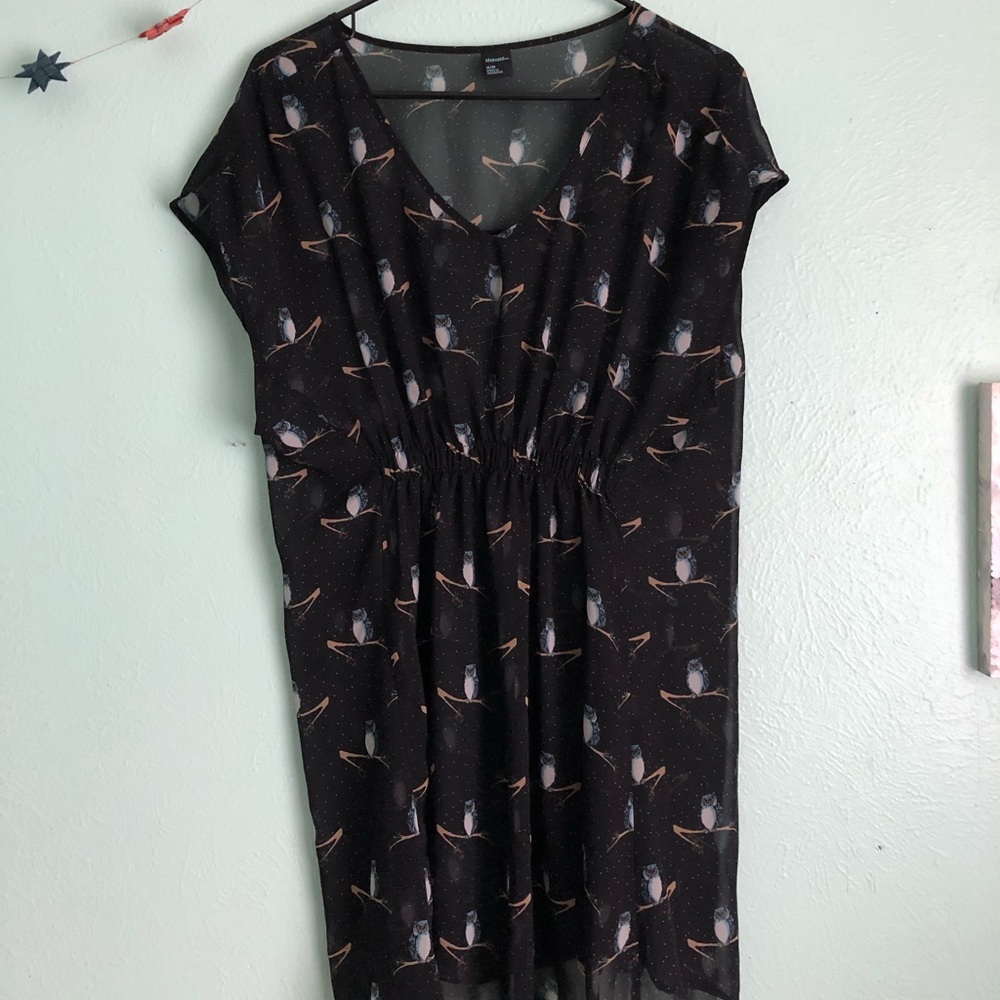 Sheer owl dress